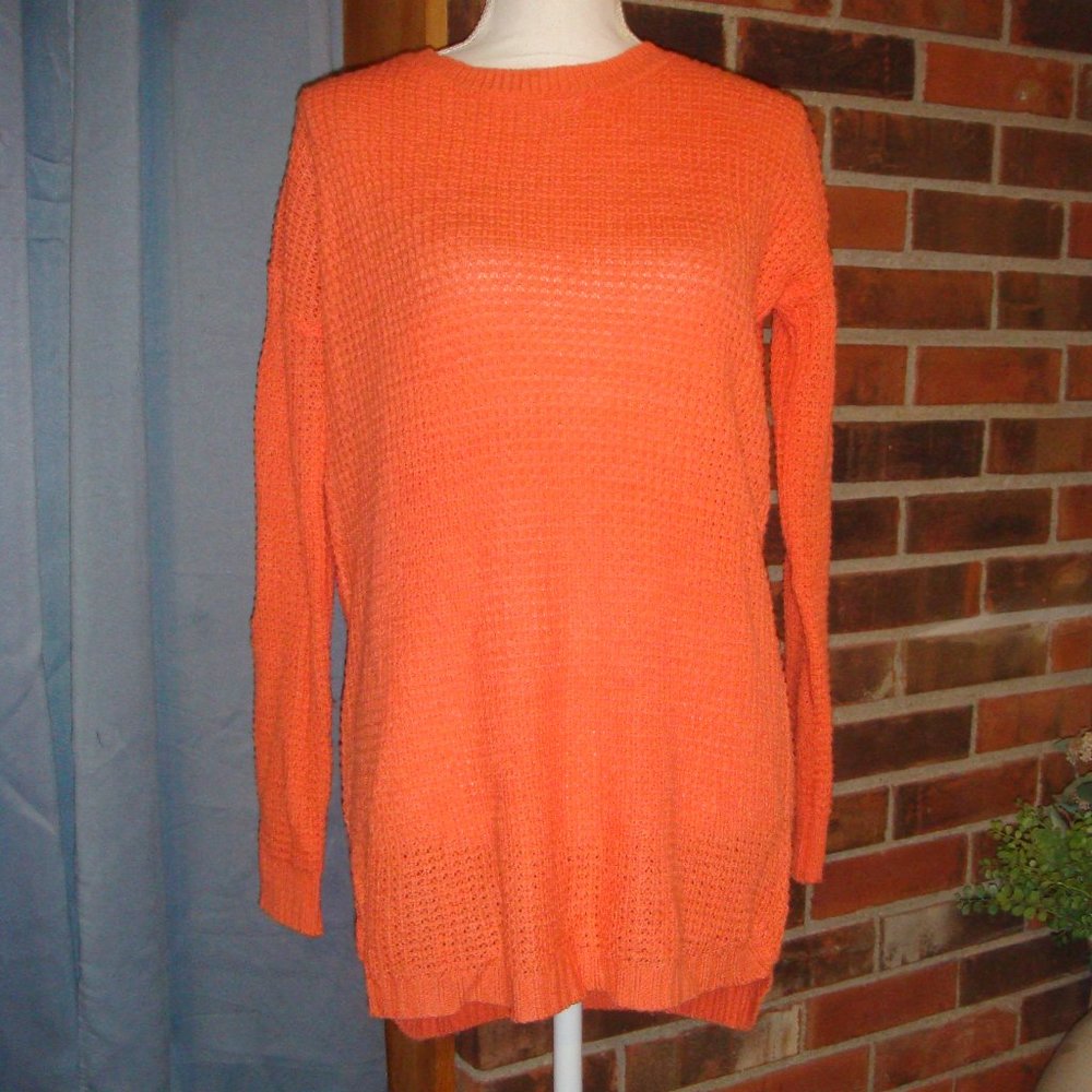 Zenana Premium Bright Orange Sweater S
